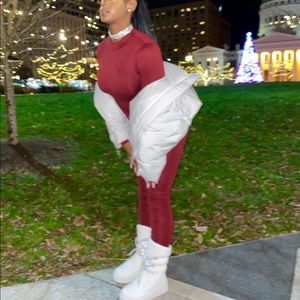 Frisky Feline Ruched Jumpsuit